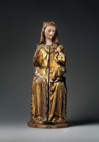वर्जिन के श्राइन, बंद पैनल, c.1300 (सोने की लकड़ी) द्वारा जर्मन स्कूल