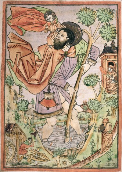 सेंट क्रिस्टोफर: जर्मन, c.1470 द्वारा जर्मन स्कूल