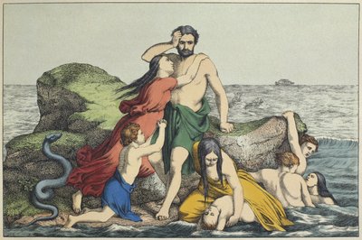 जैकब फर्डिनेंड स्क्राइबर द्वारा प्रकाशित फ्लड, उदाहरण द्वारा जर्मन स्कूल