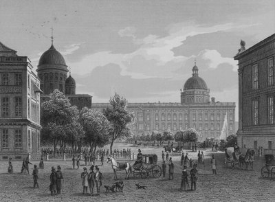 लस्टगार्टन, बर्लिन (इस्पात उत्कीर्णन) द्वारा जर्मन स्कूल