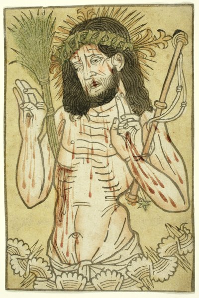 दु: ख का आदमी, c.1475 द्वारा जर्मन स्कूल