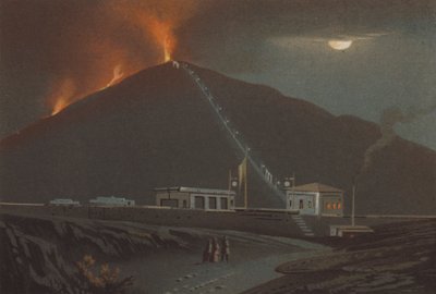विसुवियस प्रस्फुटन, 1880 द्वारा जर्मन स्कूल