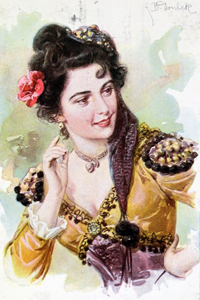 वोल्फगैंग एमेडस मोजार्ट (1756-91) द्वारा ओपेरा डॉन जियोवानी से ज़ेरलाइन, c.1900 द्वारा जर्मन स्कूल
