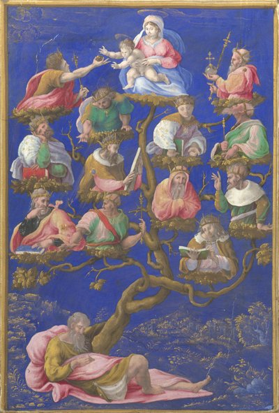 जेसी का पेड़, c.1535 द्वारा गेरोलामो गेंगा