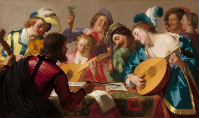 कॉन्सर्ट, 1623 द्वारा Gerrit van Honthorst