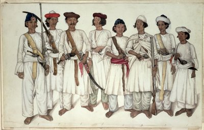 आठ गोरखा, 1815 द्वारा गुलाम अली खान
