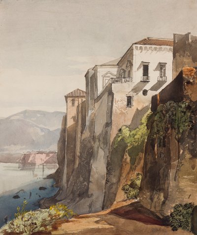 टेसो की सभा, सोरेंटो, राजकुमारी मारिया अन्नुनाजीता डी बोरबोन (1843-1871), 1853 (कागज पर पेंसिल, डब्ल्यूसी अउ गौचे) द्वारा गियासिंटो गिगांटे
