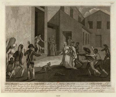 22 मई, 1794 को रोबेस्पियरे के अपार्टमेंट में सेसिल रेनॉल्ट की गिरफ्तारी, c. 1798. द्वारा जियाकोमो अलीप्रांडी