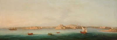 ग्रैंड हार्बर, माल्टा, 1869 द्वारा जियानसिंटो गियानी