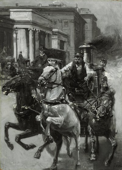 रश टू द फायर, c.1900 द्वारा गिल्बर्ट गॉल