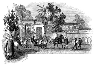 एक वायसराय की सार्वजनिक रूप से उपस्थिति ने उनके रेटिन्यू, 1847 में भाग लिया द्वारा जाइल्स