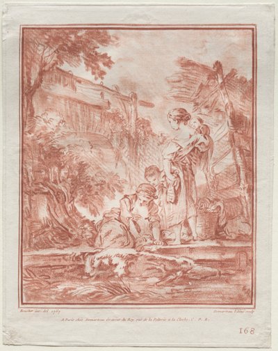 वाशरमैन, 1767। द्वारा गिल्स डेमार्टो