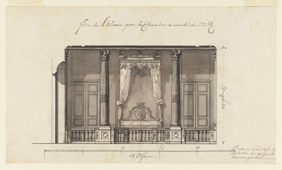 Duc d&39;Orléans, Palais Royal, पेरिस के लिए बेड अल्कोव द्वारा गिलेस मैरी ओपेनॉर्ड