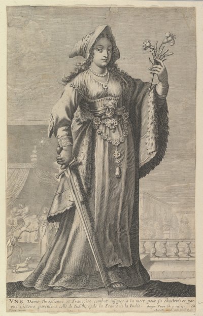 एक फ्रांसीसी ईसाई महिला एक ईसाई और फ्रांसीसी महिला, 1647। निर्माता: गाइल्स रूसेलेट, अब्राहम बोस। द्वारा गाइल्स रूसेलेट और अब्राहम बॉसे
