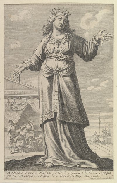 मोनिमे, 1647. निर्माता: गाइल्स रूसेलेट, अब्राहम बोस। द्वारा गाइल्स रूसेलेट और अब्राहम बॉसे