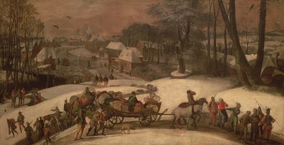 विंटर में एक सैन्य अभियान, c.1590 द्वारा गिलिस मोस्टअर्ट