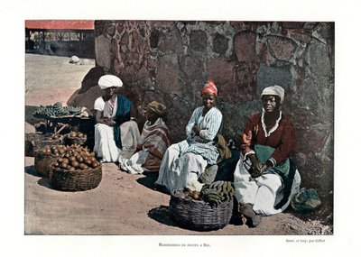 फल विक्रेता, रियो डी जनेरियो, ब्राजील, 19 वीं सदी द्वारा Gillot