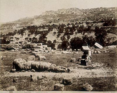 एग्रीजेंटो: बृहस्पति के मंदिर के खंडहरों का एक दृश्य द्वारा जियोर्जियो गर्मी