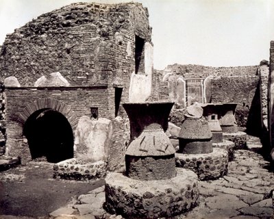 पोम्पेई: एक बेकर के वर्करूम का दृश्य द्वारा जियोर्जियो गर्मी