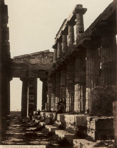 नेपच्यून के मंदिर के खंडहर, Paestum . में द्वारा जियोर्जियो गर्मी