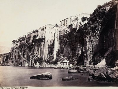 Tasso का घर Sorrento . के समुद्र के ऊपर सरासर है द्वारा जियोर्जियो गर्मी