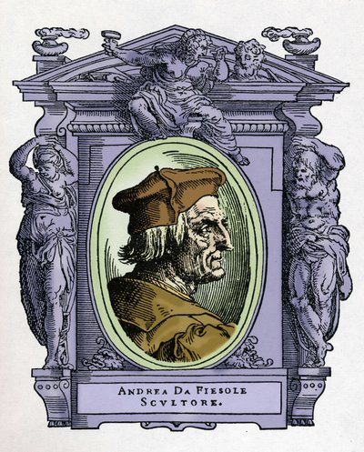 ANDREA DA FIESOLE का पोर्ट्रेट (एंड्रिया फेर्रुची द्वारा जियोर्जियो वासरी