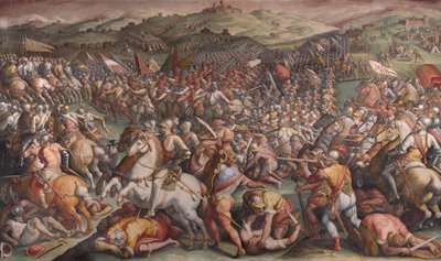 1570-1571 को वैल डि चियाना में मार्सियानो की लड़ाई द्वारा Giorgio Vasari