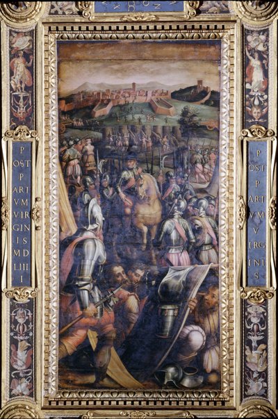 1565 (पैनल) सलोन डी सिनेक्वेनेटो की छत से कैसोल का कब्जा द्वारा जियोर्जियो वासरी