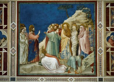 लाजर का पुनरुत्थान, जीवन से विस्तार और मसीह का जुनून, Giotto . द्वारा द्वारा गियोटो (c.1266 1337)