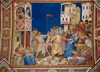 मासूमों फ्रेस्को के नरसंहार द्वारा Giotto di Bondone (1267-1337) द्वारा गियोटो (c.1266 1337)