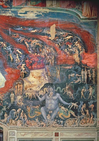 अंतिम निर्णय, नरक का विस्तार, 1303-05 (65227 भी देखें) द्वारा गियोटो डि बॉन्डोन