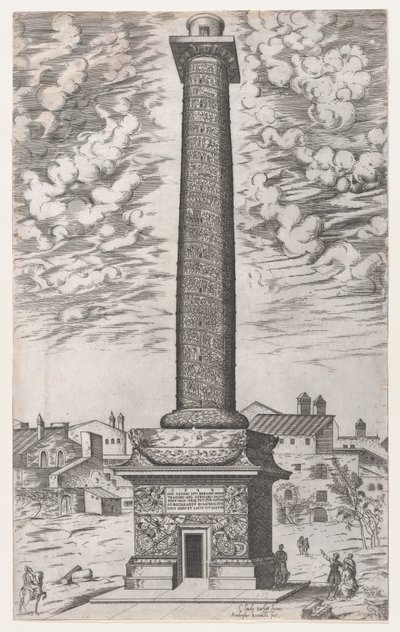 रोमन भव्यता का दर्पण: ट्रोजन का स्तंभ, 1581-86।, 1581-86। द्वारा जियोवानी एम्ब्रोगियो ब्रैम्बिला