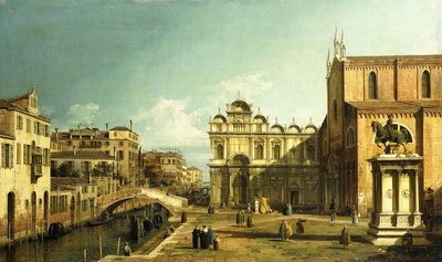 द कैम्पो सेंटी जियोवन्नी ई पाओलो, वेनिस, 1738-9 द्वारा जियोवानी एंटोनियो कैनाल (कैनेटेटो)