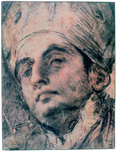 पोर्ट्रेट अध्ययन, c1676-1727 द्वारा जियोवन्नी एंटोनियो पेलेग्रिनी