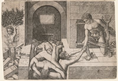मानवता के बचाव का रूपक: सदाचार मरुस्थल, सी। 1500-1505। द्वारा जियोवन्नी एंटोनियो दा ब्रेशिया