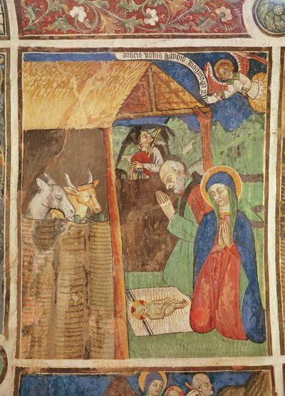 द नैटिविटी, c.1480 (फ्रेस्को) द्वारा जियोवानी बेलीसन