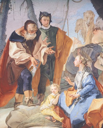उडीन में आर्कबिशप पैलेस की गैलरी में भित्ति चित्र Giambattista Tiepolo (1696-1770) द्वारा, विस्तार से द्वारा जियोवन्ती बतिस्ता टाईपोलो
