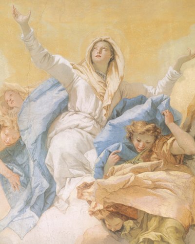 मैरी की धारणा, Giambattista Tiepolo (1696-1770), फ्रेस्को, विस्तार, पवित्रता की वक्तृत्व, उडीन, इटली द्वारा द्वारा जियोवन्ती बतिस्ता टाईपोलो