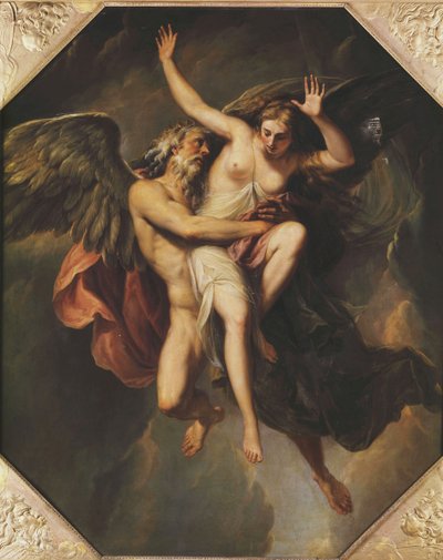 Oreithyia का बलात्कार द्वारा Giovanni Battista Cipriani