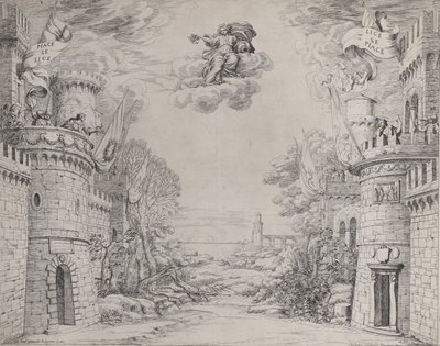 द ट्रायम्फ ऑफ़ द पिएटा के दृश्य, 1640-69। द्वारा जियोवानी बतिस्ता गैलेस्ट्रुज़ि