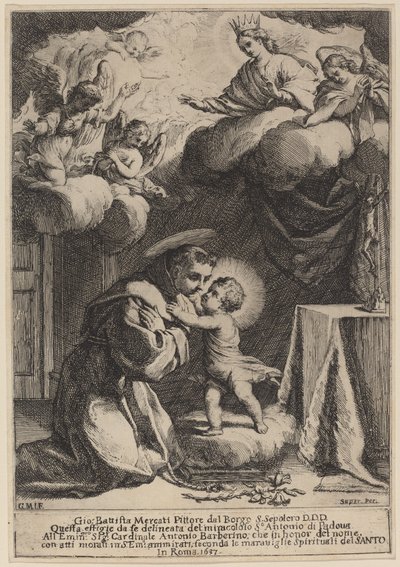 पडुआ के संत एंथोनी द्वारा Giovanni Battista Mercati