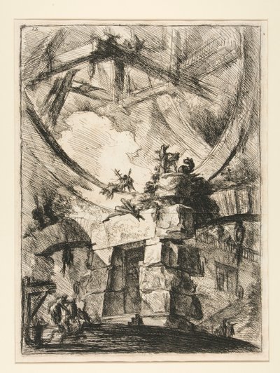 कार्सेरी, IX: द जाइंट व्हील द्वारा Giovanni-Battista Piranesi