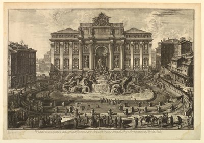 ट्रेवी का फव्वारा द्वारा Giovanni-Battista Piranesi