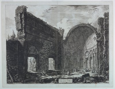 टिवोली के पास हैड्रियन का विला, quot;रोम के दृश्यquot; (1748-1778) द्वारा Giovanni Battista Piranesi
