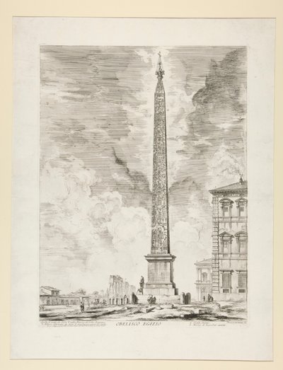 मिस्र का ओबिलिस्क, रोम के दृश्य से द्वारा Giovanni-Battista Piranesi
