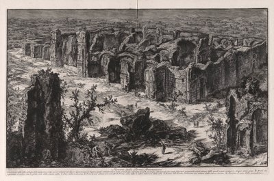 एंटोनिन स्नानगृह (काराकल्ला के स्नानगृह) के खंडहर, रोम के दृश्य से द्वारा Giovanni-Battista Piranesi