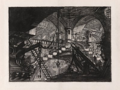 शैल आभूषण के साथ आर्क, प्लेट 11 कारसेरी डी से द्वारा Giovanni-Battista Piranesi