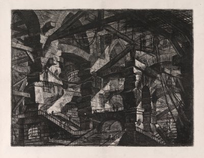 गॉथिक आर्क, प्लेट 14 कारसेरी डी से द्वारा Giovanni-Battista Piranesi