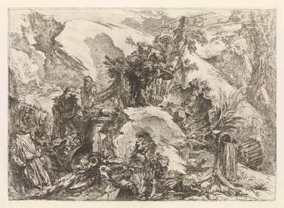 कंकाल, ग्रोटेस्की (ग्रोटेस्क) से द्वारा Giovanni-Battista Piranesi