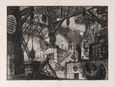 कुआं, प्लेट 13 कारसेरी डी से द्वारा Giovanni-Battista Piranesi